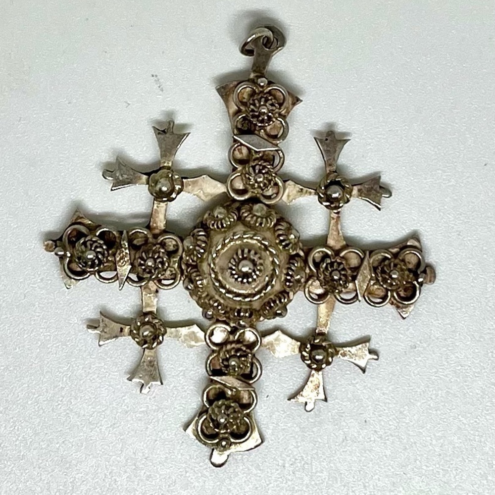 Vintage Jerusalem Cross Pendant